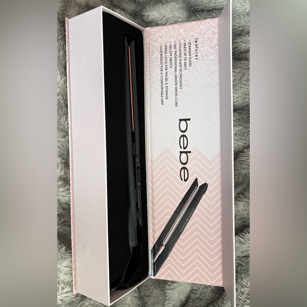 Luxe edition BEBE titanium 1” black straightener
